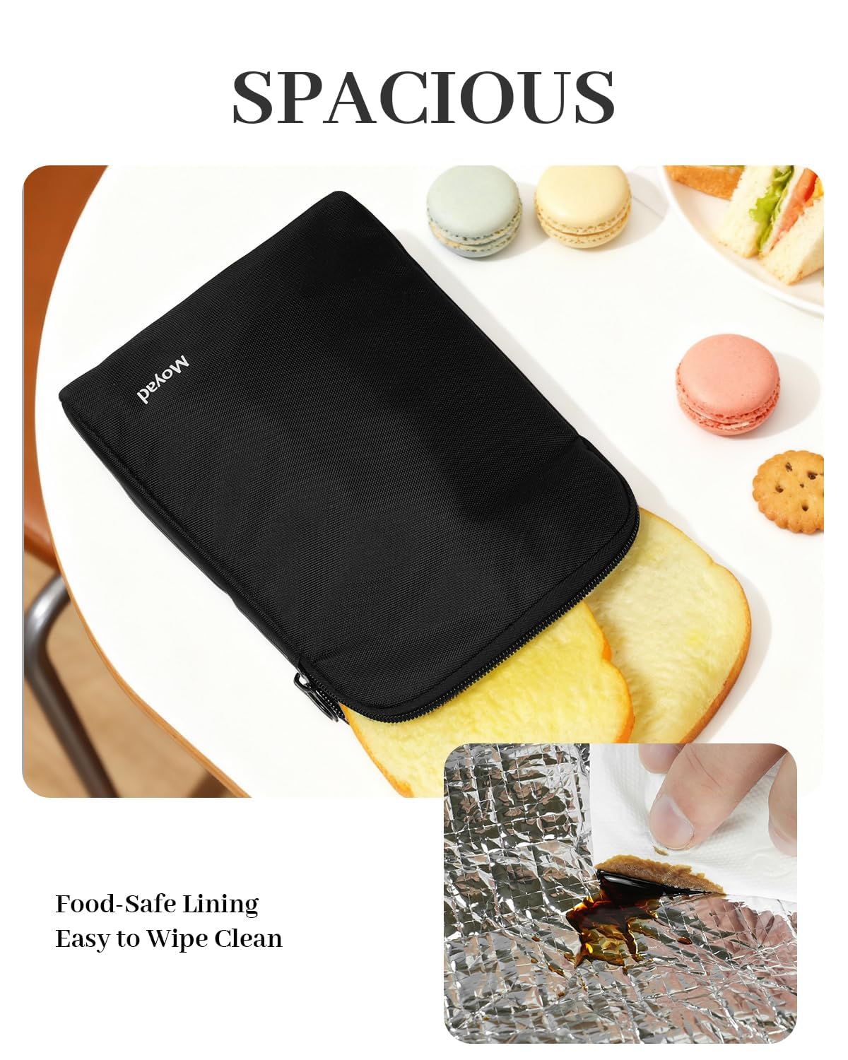 Moyad multipurpose bag doubles as makeup or toiletry pouch.