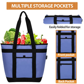 MOYLLOG insulated cooler bag large ready for groceries and beverages during trips.