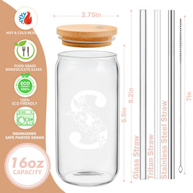 Mozaba three-straw set with glass, Tritan, and stainless options