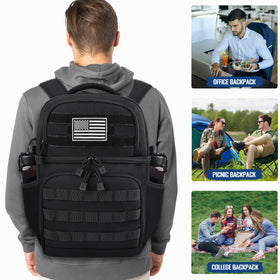 MOZETO Lunch Backpack versatile design for work, campus, hiking, and travel