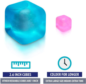 M PAIN MANAGEMENT TECHNOLOGIES ice cubes in use with cold therapy unit for extended sessions.