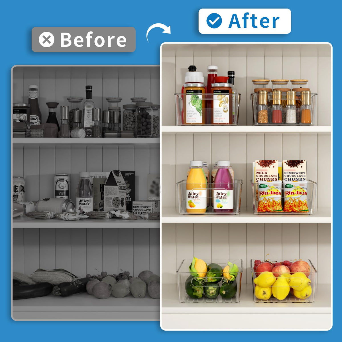 Mpotmiy BPA-free, food-safe materials support everyday fridge and pantry storage.