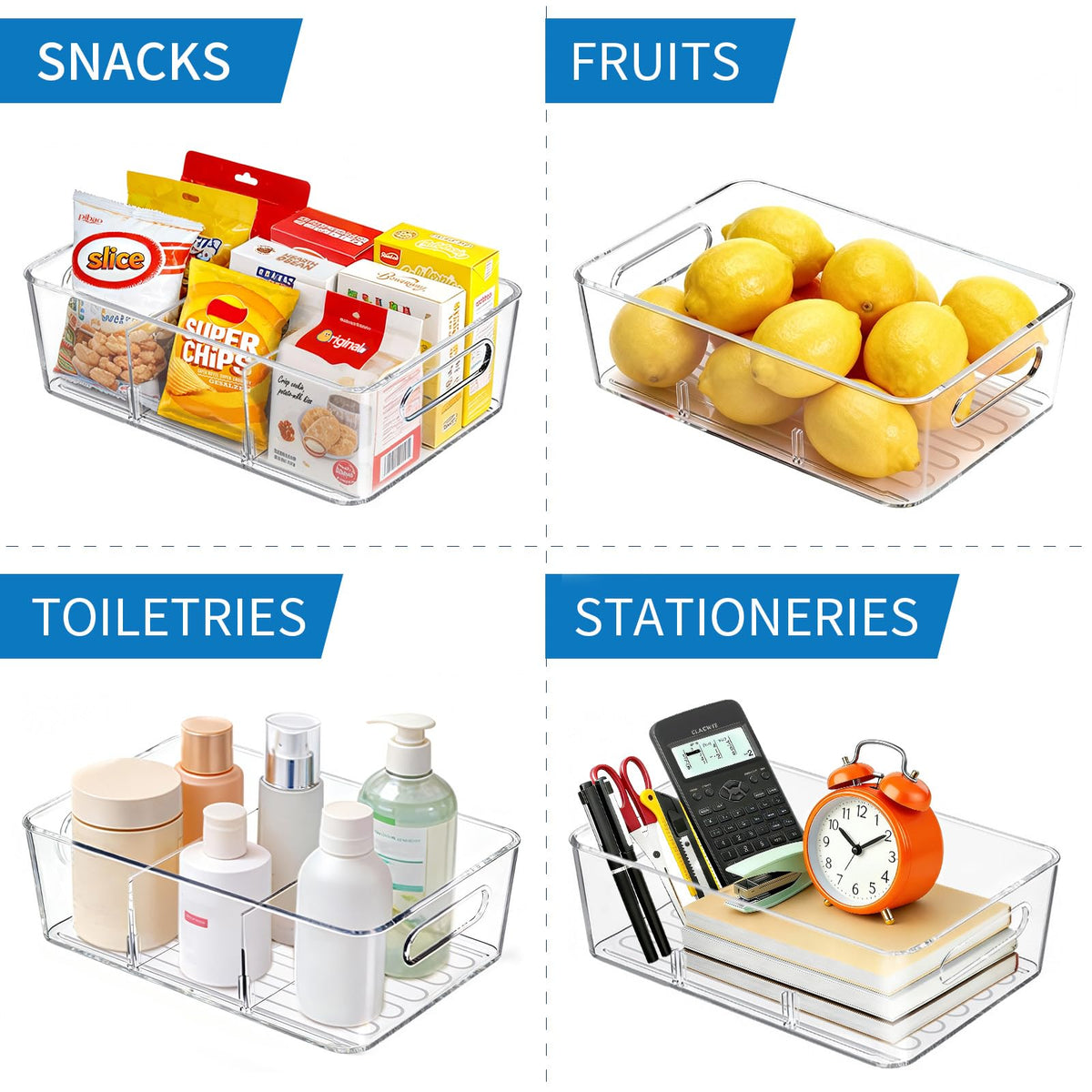 Mpotmiy stackable and durable bins maximize vertical space in small kitchens