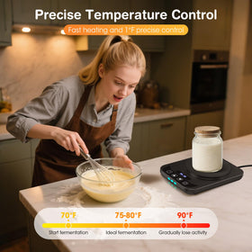 MQFORU Sourdough Warmer with smart timer enabling hands-off proofing.