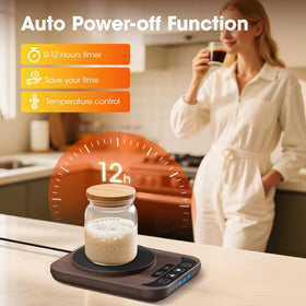 MQUPIN Sourdough Warmer uses a sturdy US plug for reliable power.