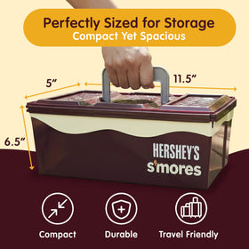 Mr. Bar-B-Q Hershey's Smores Caddy removable tray simplifies setup.