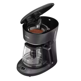 Mr. Coffee 12-Cup programmable coffeemaker brew later function ready to start coffee