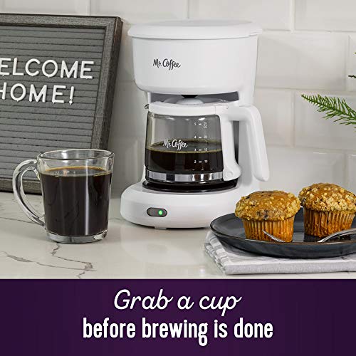 Mr. Coffee 5-Cup mini brewer water window showing exact level
