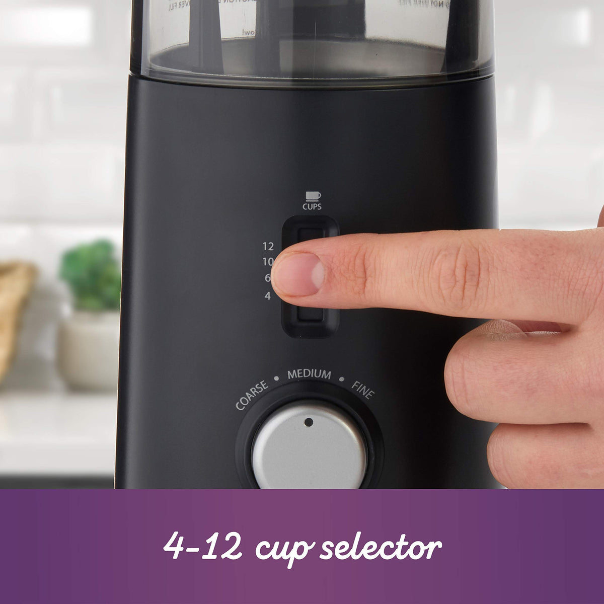 Mr Coffee 4-12 cup selector helps you brew only what you need