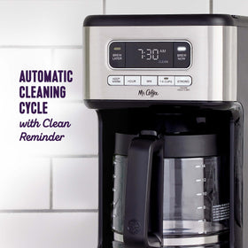 Mr. Coffee brew-later function for wake-up coffee