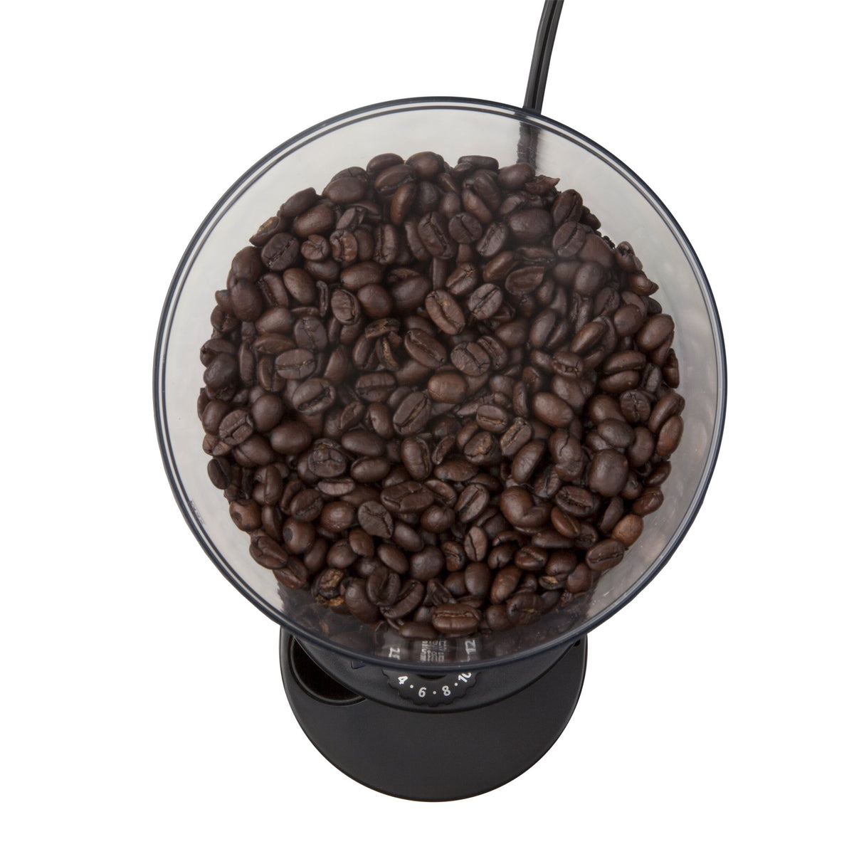 Mr. Coffee burr mill grinder delivers uniform burr-ground particles.