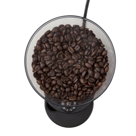 Mr. Coffee burr mill grinder delivers uniform burr-ground particles.