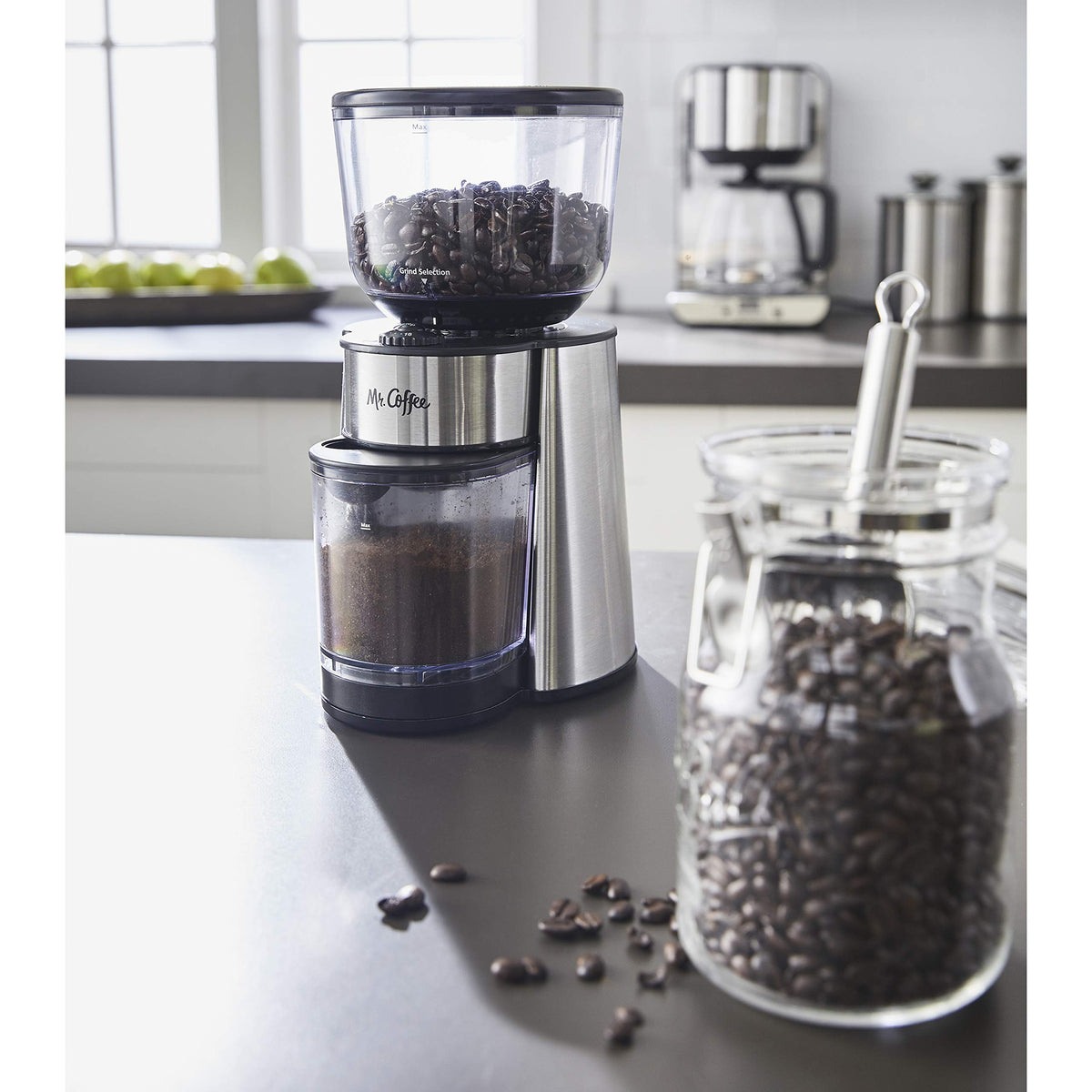 Ideal for French press and espresso with the Mr. Coffee grinder.