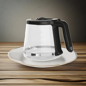 Mr. Coffee replacement carafe with sturdy grip handle for everyday use.