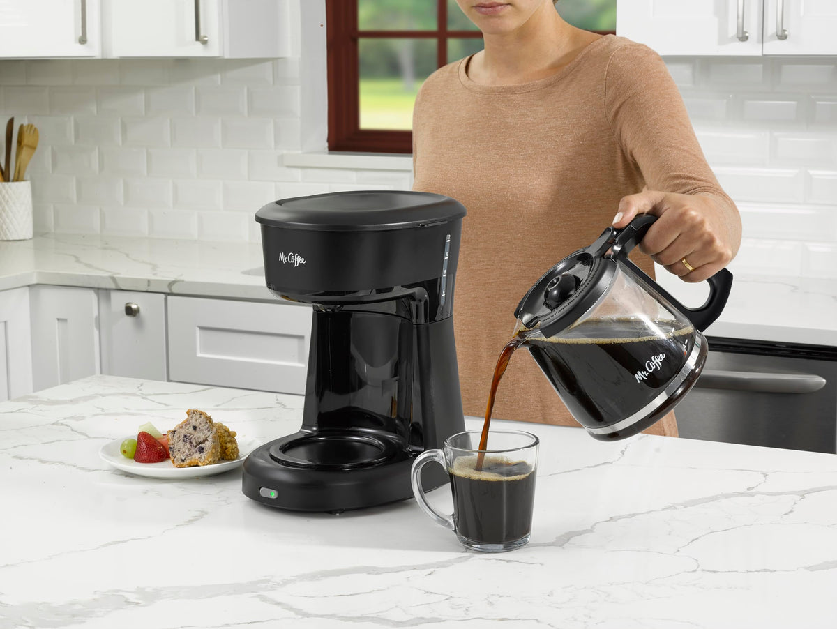 Mr. Coffee carafe includes flavor-seal lid to help preserve aroma during serving.