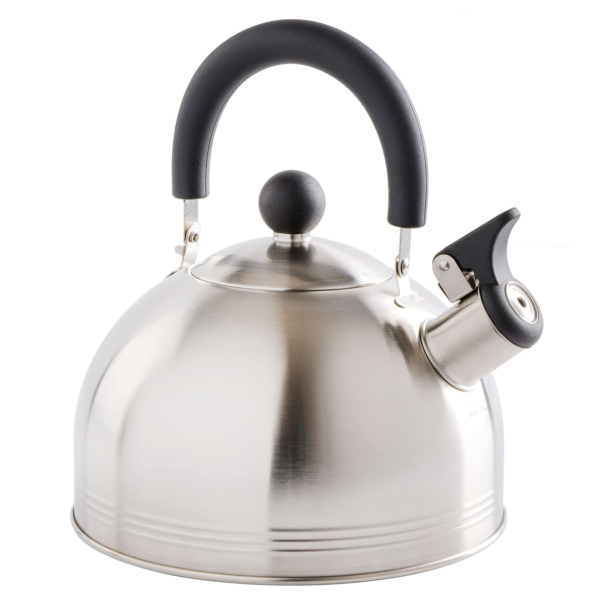 Mr. Coffee Carterton kettle featuring stay-cool handle for comfortable pouring.