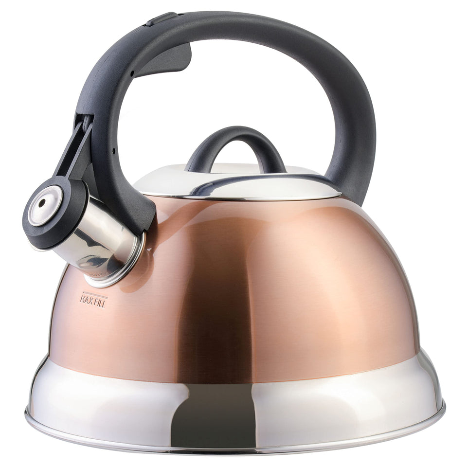 Mr. Coffee Flintshire kettle with copper finish front view for stylish daily boiling.