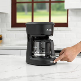 Mr. Coffee Lift & Clean Filter Basket simplifies cleanup after brewing.