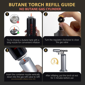 MR.COUNT torch refillable with standard-butane gas not included