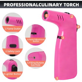 MR.COUNT wide base keeps the torch stable on any countertop.