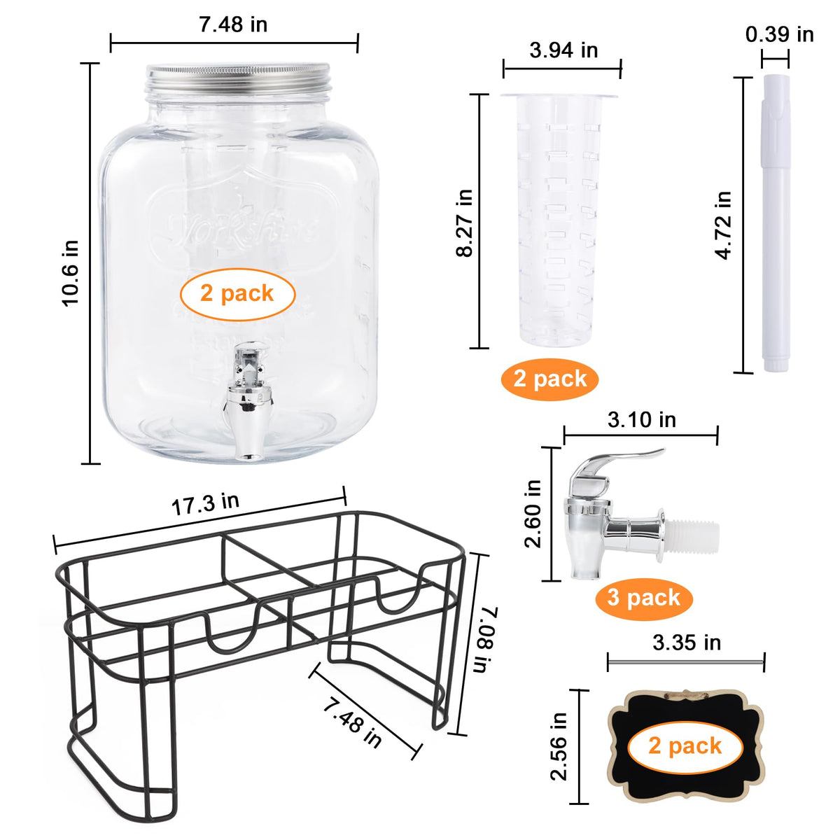 MR.KIANGCI stand elevates the dispenser for table-friendly serving.