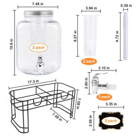 MR.KIANGCI stand elevates the dispenser for table-friendly serving.
