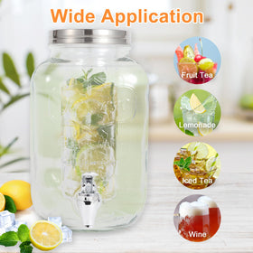 MR.KIANGCI complete beverage dispenser kit with spigots and fruit infusers