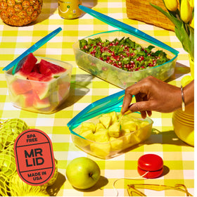 MR. LID multi-size set on a kitchen shelf for easy access