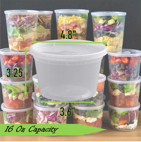 Mr Miracle 12 pack set of deli containers for organized meals at home.