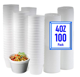 Mr Miracle 4oz foam cup with vented lid for safe takeout transport