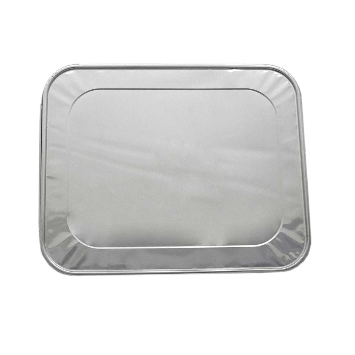 Mr Miracle half-size foil lid for 9x13 pan provides secure heat seal for leftovers.