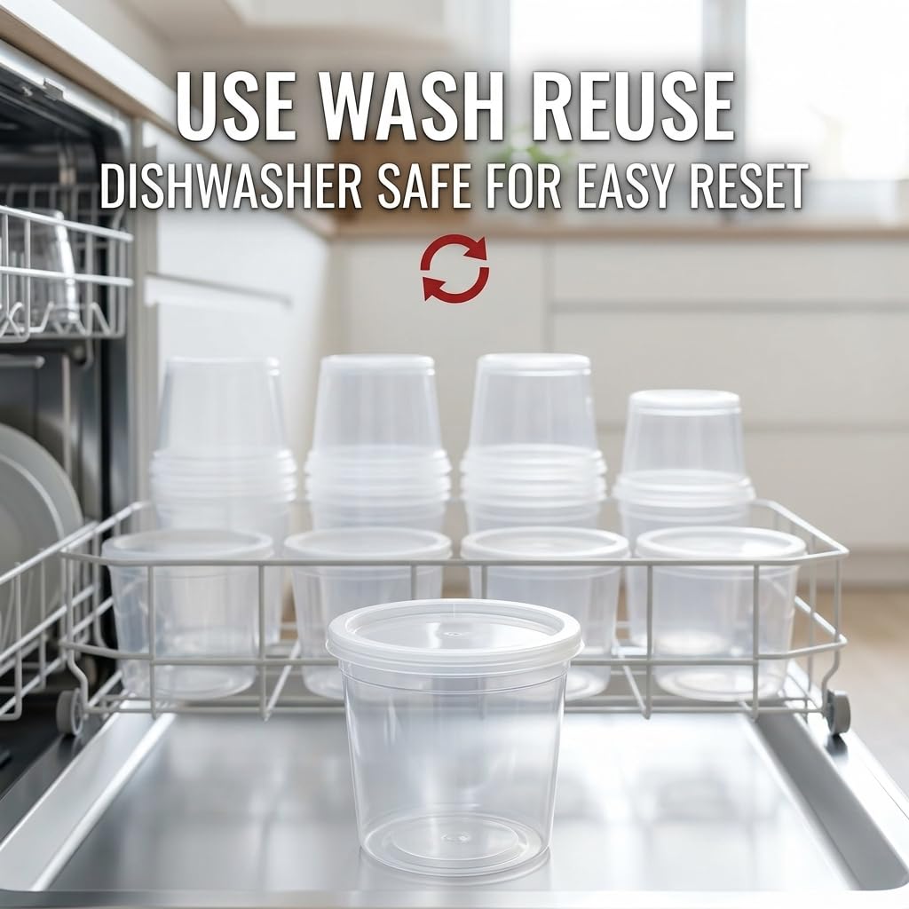 Mr Miracle reusable plastic food storage for eco friendly kitchen organization.