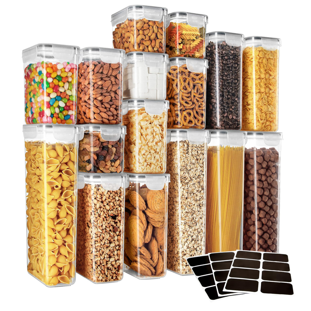 MR.SIGA airtight containers with airtight seal to help freshness and leak protection.