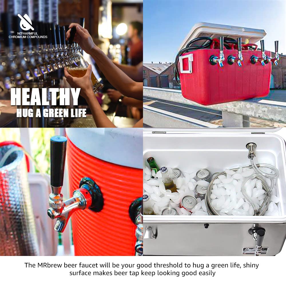 MRbrew Draft Keg Tap fits American shanks and towers for versatile setup