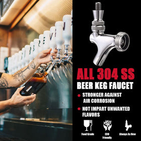 MRbrew Draft Keg Tap sealing gasket close-up for leak-free performance