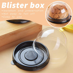 MR.FOAM compact mini cake box dimensions 6 cm diameter for small treats.
