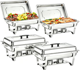 MRIISEL chafing dish 4-pack 9 qt for reliable buffet heat