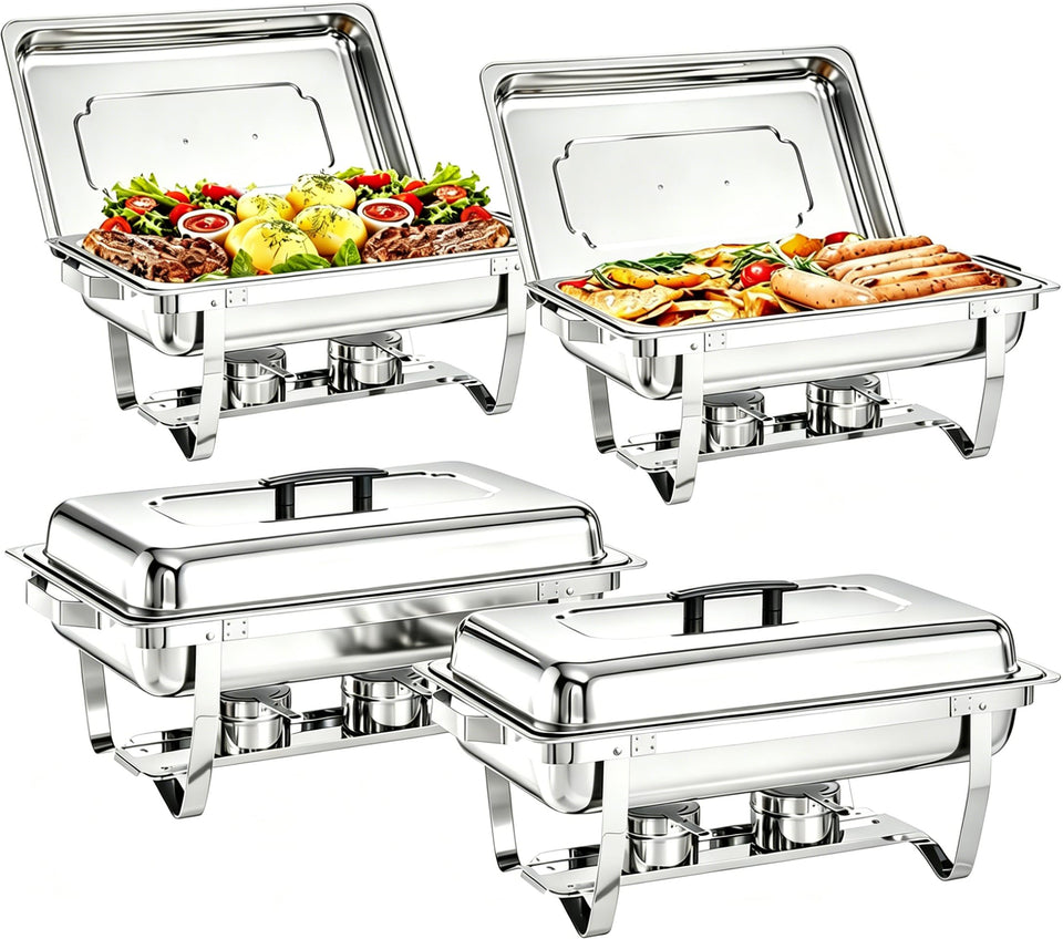 MRIISEL chafing dish 4-pack 9 qt for reliable buffet heat