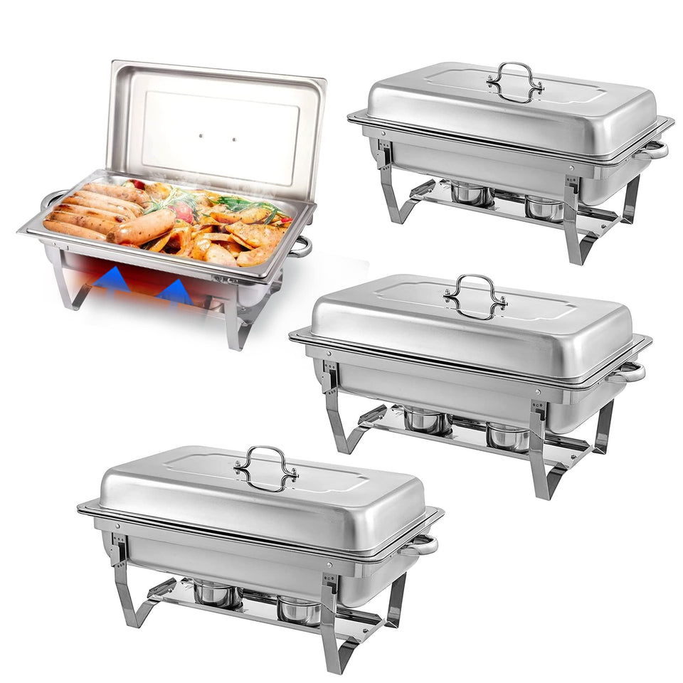 MRIISEL chafing dish with water pan ready for quick buffet setup