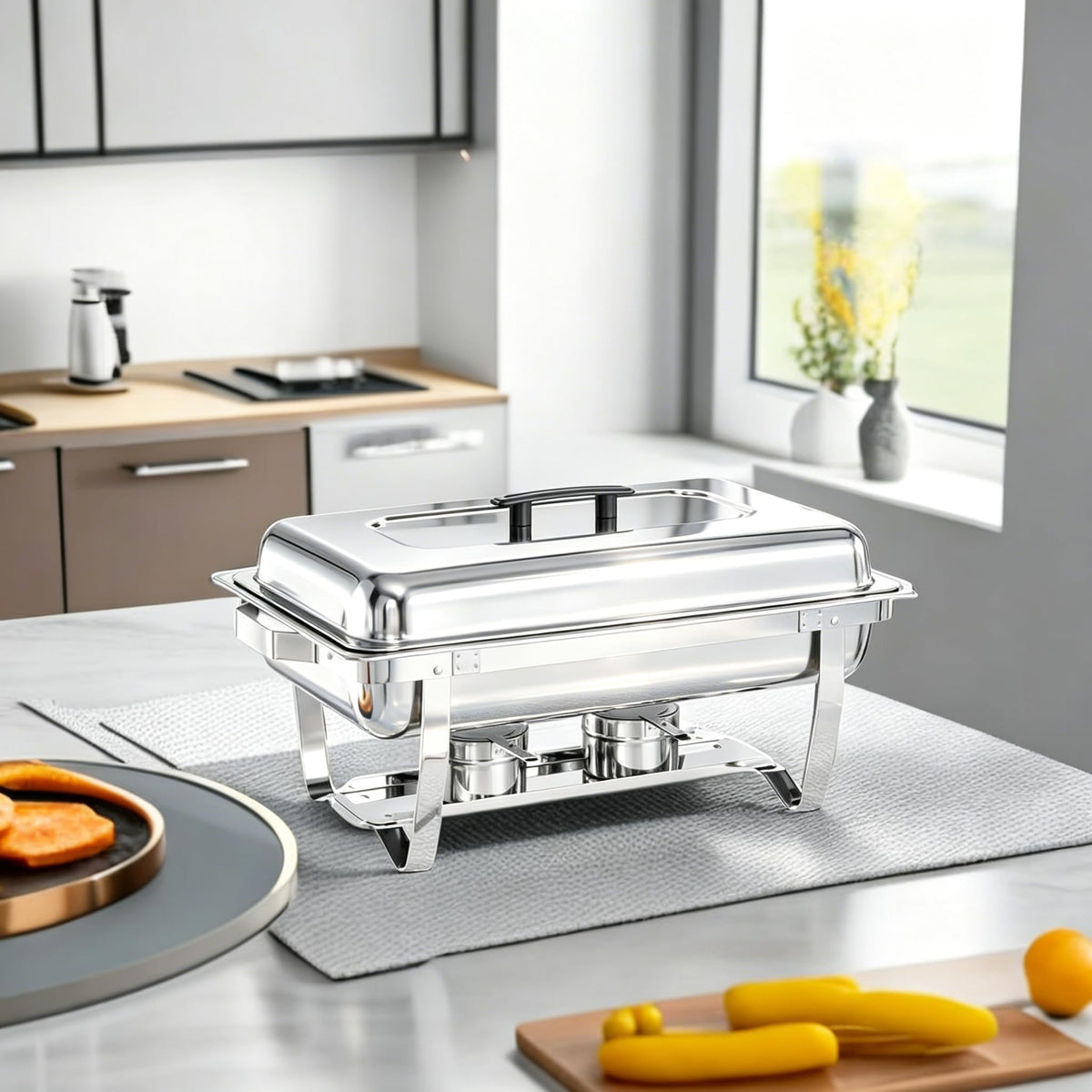 MRIISEL stainless steel chafing dish offers durable use