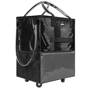 MRINCA foldable 70L grocery bag with wheels for easy storage and portability