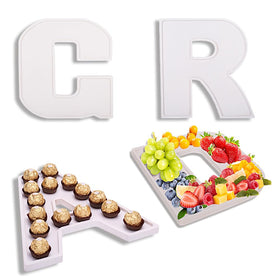 MRPAPA Grad fillable board letters packaged for elegant party decor and snack service.