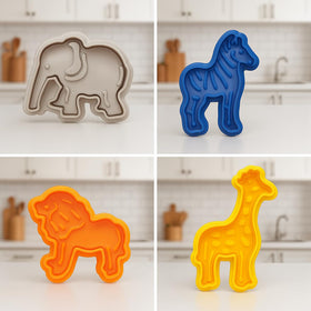Mrs. Anderson's Baking animal cracker cutters lion design for bold cookie silhouettes