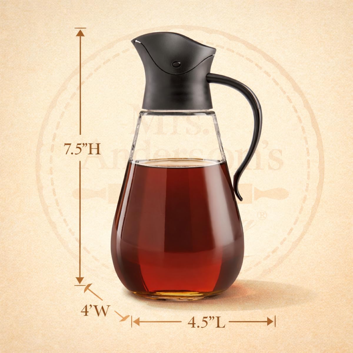 Automatic pour lid in action for one-handed pouring at breakfast