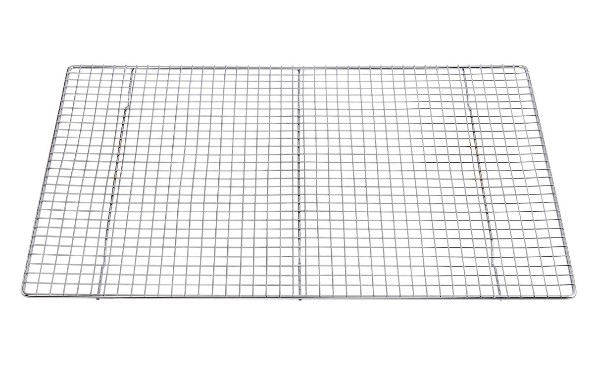 Mrs. Anderson's Baking big-pan cooling rack elevates baked goods for faster cooling.