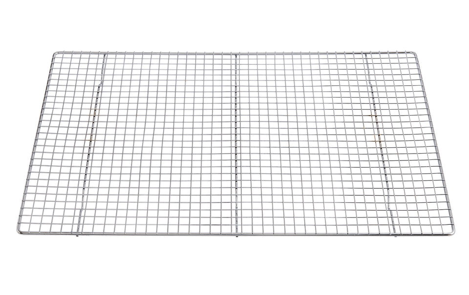Mrs. Anderson's Baking big-pan cooling rack elevates baked goods for faster cooling.