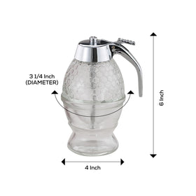 Mrs. Anderson's Baking syrup dispenser center spout enables clean pours with minimal drips.