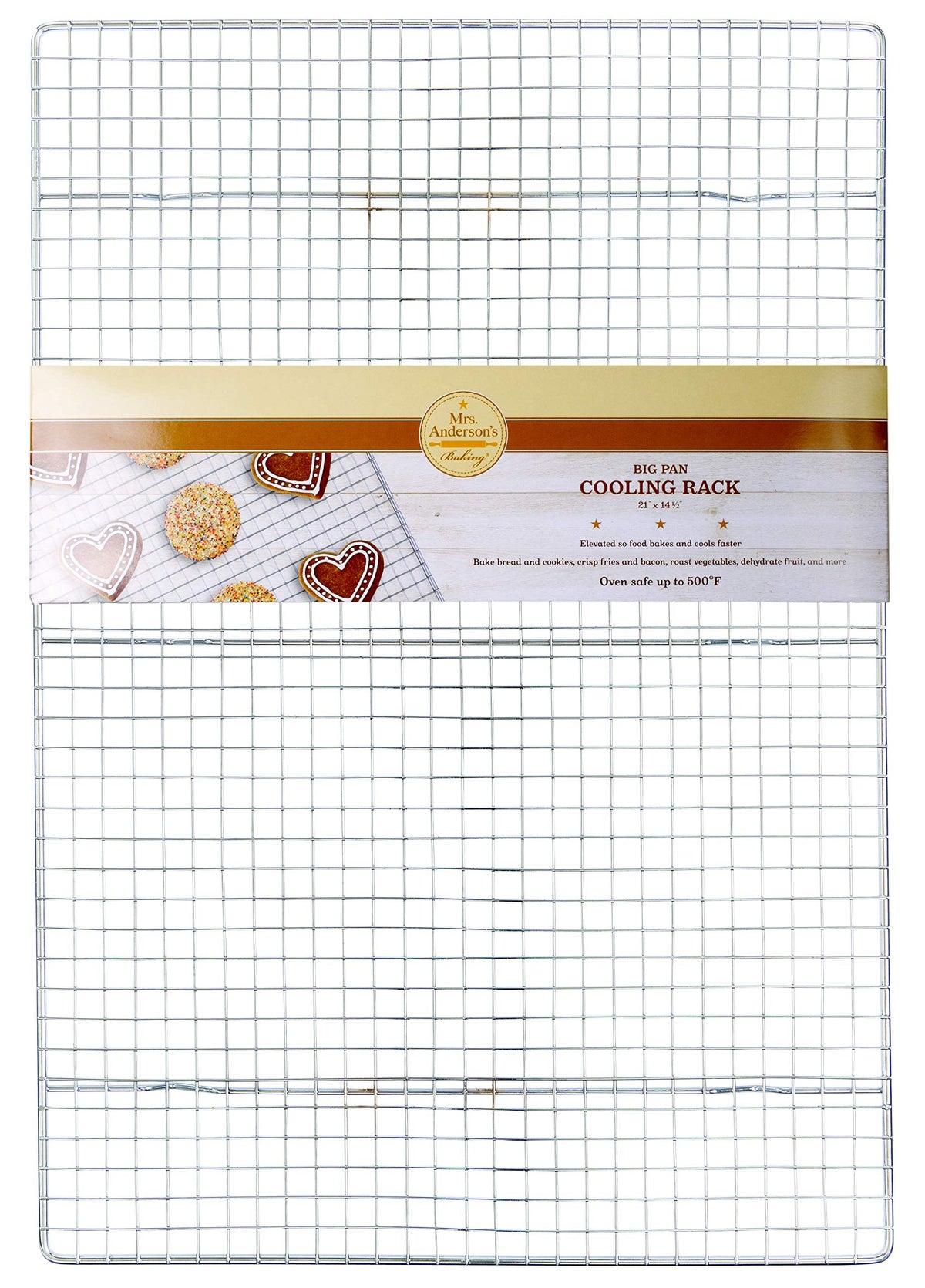 Mrs. Anderson's Baking two-thirds sheet compatibility ensures a perfect fit for large pans.