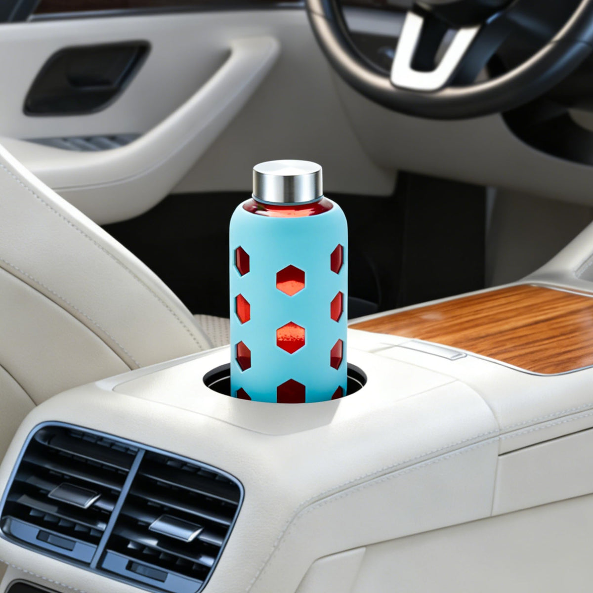 Mrsdry slim design fits backpacks and car cupholders for travel.