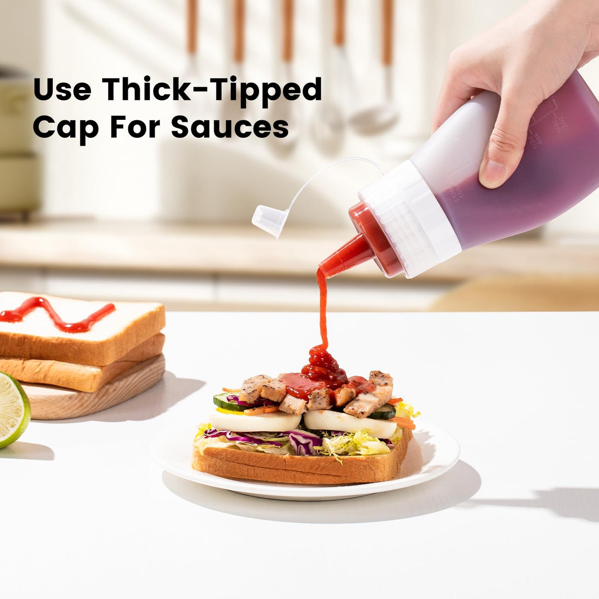 mrsdry condiment bottle thick tip perfect for sauces and condiments